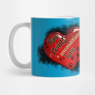 Paw Prints Equal Unconditional Love Mug